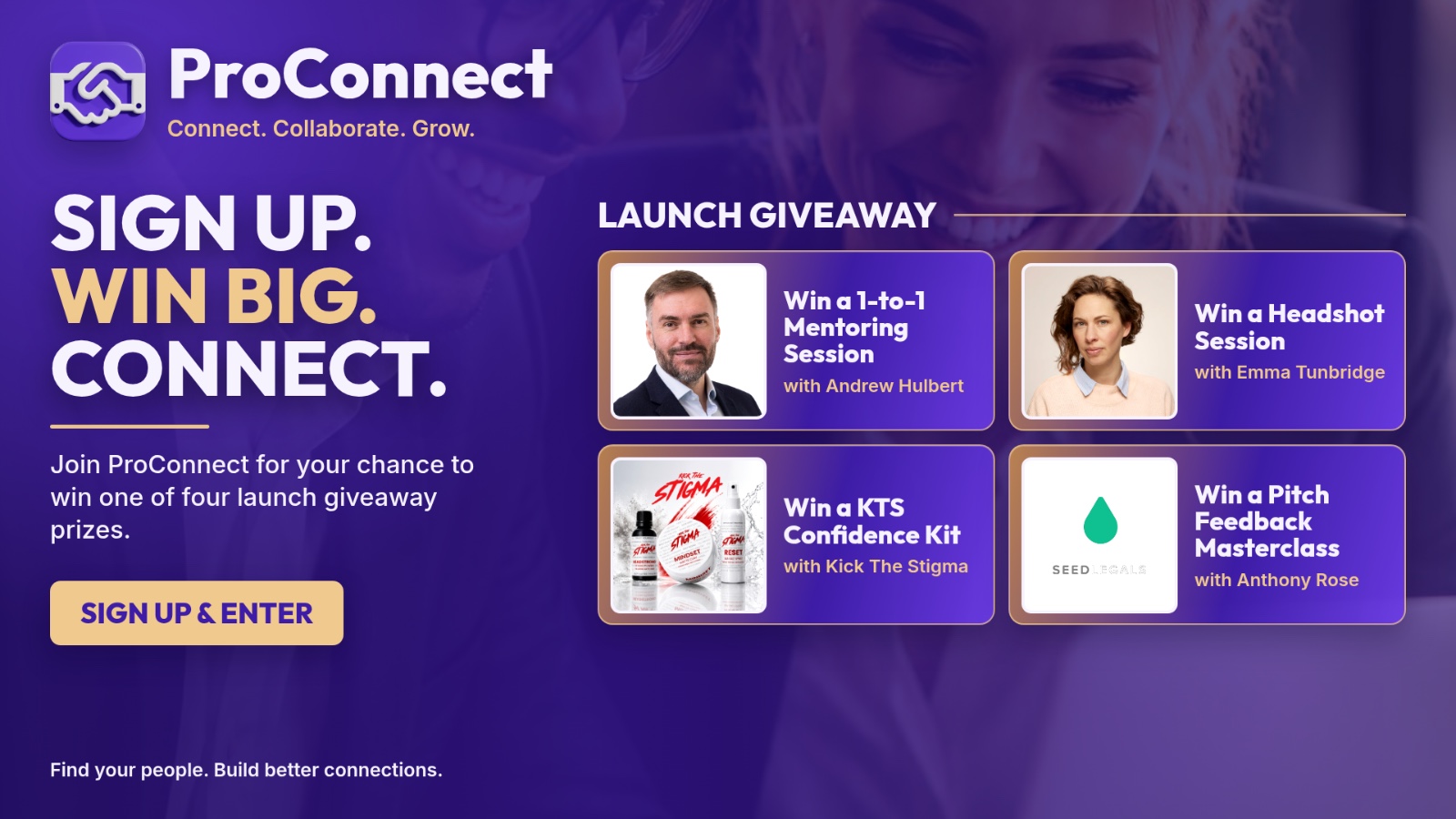 ProConnect Sign-up & Giveaway event banner